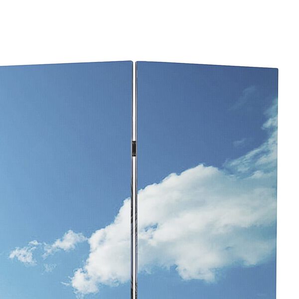 vidaXL Сгъваем параван за стая, 120x170 см, плаж