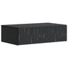 vidaXL Стенен страничен масичка Черно 59 x 34,5 x 17 см