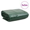 vidaXL Брезент зелен 5x5 м 650 г/м&sup2;