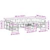 vidaXL Комплект дивани за открито 11 pcs Натурален и Крема