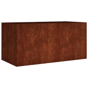vidaXL Кашпа, 80x40x40 см, кортенова стомана