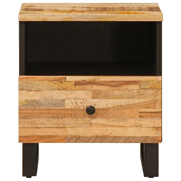 vidaXL Леглов шкаф 2 pcs Кафяво 40 x 33 x 46 см Солидно мангово дърво