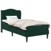 vidaXL Рамка за легло с таблото 2 pcs Тъмнозелено 90 x 190 cm Кадифе