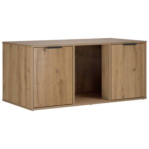 vidaXL Мебел за котешка клетка Дъб артизан 100 x 49 x 45 см