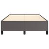 vidaXL Рамка за легло, сива, 120x200 см, изкуствена кожа