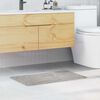 vidaXL Килимче за баня с антихлъзгаща повърхност Сив 50 x 80 cm ПП