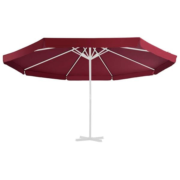 vidaXL Резервно покривало за градински чадър, бордо червено, 515 см