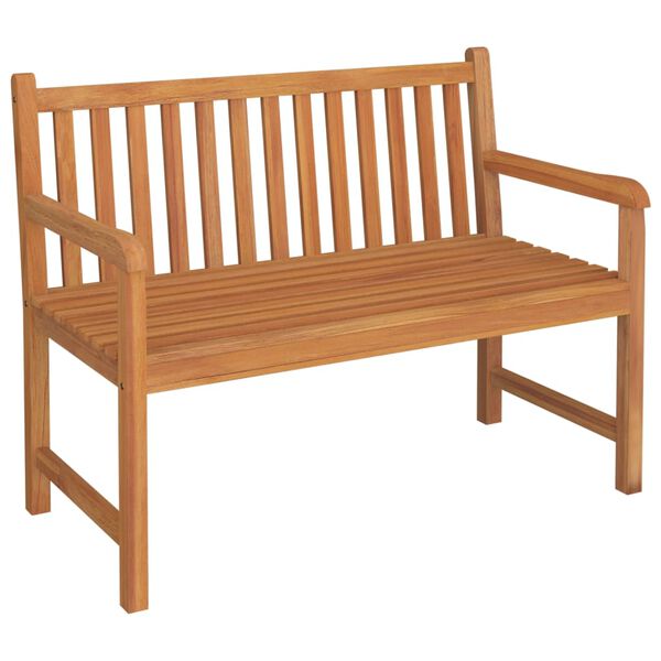 vidaXL Градински трапезен комплект, 4 части, тиково дърво масив