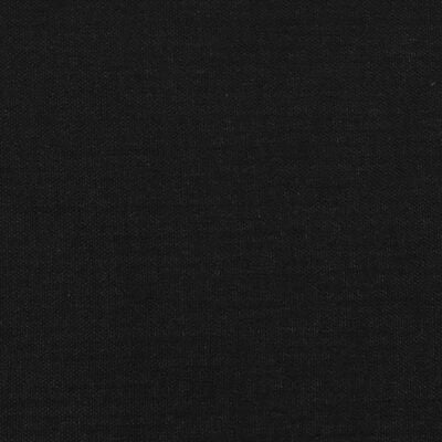 vidaXL Горна табла за легло, черна, 163x16x78/88 см, плат