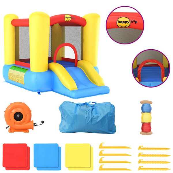 Happy Hop Надуваем замък с пързалка 155x215x140 см