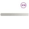vidaXL Кантчета за тревни площи 10 бр. 10x103 см Неръждаема стомана