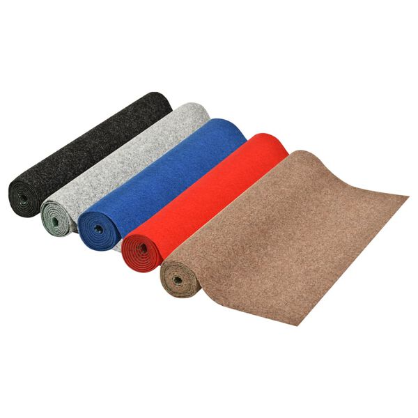 vidaXL Изкуствена трева с шипове, 5x1,33 м, сива