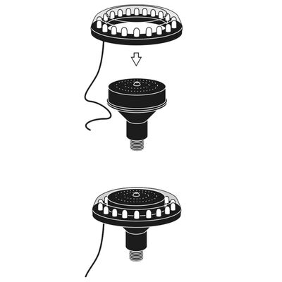 Ubbink LED лампа 1/2" спот за градински фонтан