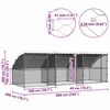 vidaXL Клетка за пилета 3 pcs Сребрист 600 x 200 x 198,5 см