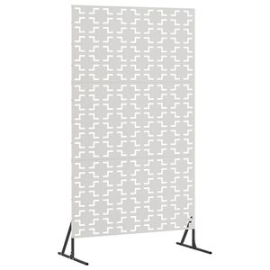 vidaXL Екран за уединение 100 x 50 x 180 см Неръждаема стомана