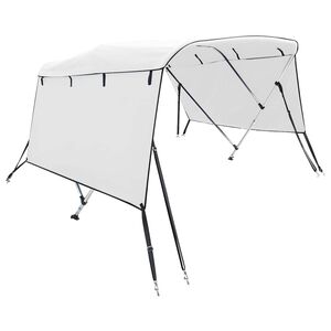vidaXL Тента за лодка с 3 дъги странични стени 183x(137-152)x137 см