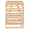 vidaXL Контейнер за съхранение на кош 84x90x128,5 см дърво бор масив