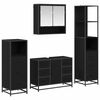 vidaXL Комплект мебели за баня 4 бр. Черния дъб 80 x 33 x 60 см
