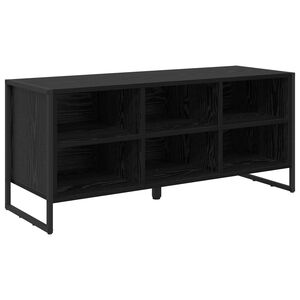 vidaXL Шкаф за обувки 100 x 35 x 44 см Инженерна дървесина Черния дъб