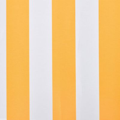 vidaXL Платно за тента, оранжево и бяло, 450x300 см