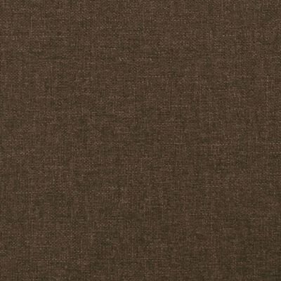 vidaXL Горна табла за легло с уши, тъмнокафява,147x23x118/128 см, плат