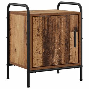 vidaXL Нощен шкаф Старо дърво 40 x 30 x 50 cm Инженерна дървесина