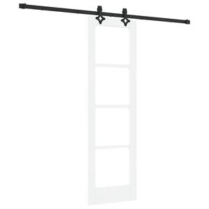 vidaXL Преплъзваща се врата Бяло 61 x 198,5 см