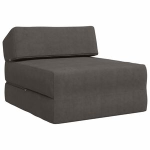 vidaXL Сгъваем диван легло Тъмносиво 60 x 70 x 41 см Текстил