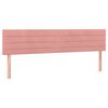 vidaXL Боксспринг легло с матрак, розово, 120x190 см, кадифе
