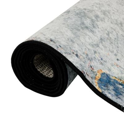 vidaXL Перящ се килим многоцветен 80x150 см противоплъзгащ