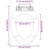 vidaXL Тоалетна седалка, плавно затваряне, бърз монтаж/демонтаж, бяла