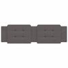 vidaXL Мека табла за легло Zadar, сива, 180 см, изкуствена кожа