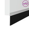 vidaXL Самозалепващи се четки за уплътняване на врати 12 pcs Сребрист