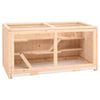vidaXL Клетка за хамстери 104x52x54 см, масивна дървесина, ела