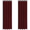 vidaXL Затъмняващи завеси 2 pcs Виненочервен 140 x 225 cm Кадифе