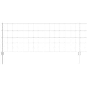 vidaXL Ограда с пост Сребрист 0,8 x 25 m Стомана