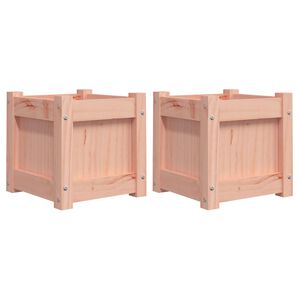 vidaXL Градински сандъци, 2 бр, дугласко дърво масив