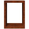vidaXL Стойка за дърва за огрев 60x40x80 cm Патинираща стомана