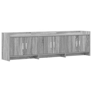 vidaXL ТВ шкаф 168 x 33 x 47 см Сив Сонома Инженерна дървесина