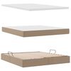 vidaXL Легло с място за съхранение и матрак Капучино 180 x 200 cm