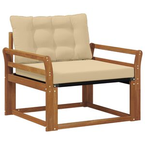 vidaXL Комплект дивани за открито Солидно акациево дърво и текстилена