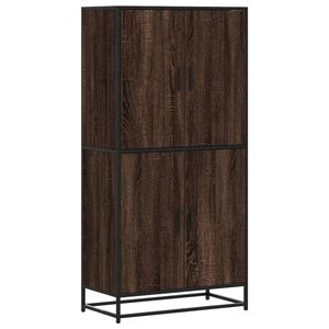 vidaXL Висока дъска Кафяв дъб 68x35x139 cm Инженерна дървесина