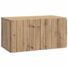 vidaXL Стенно монтиран ТВ шкаф 59,5 x 31 x 30 см Дъб артизан