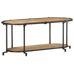 vidaXL ТВ шкаф, 100x42x40 см, грубо мангово дърво масив