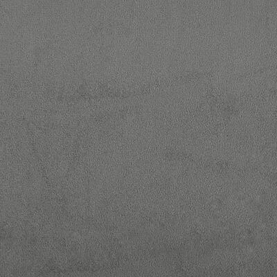 vidaXL Табуретка, тъмносива, 60x50x41 см, микрофибърен плат