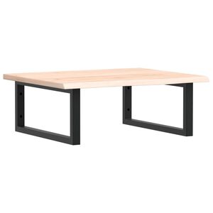 vidaXL Стенен рафт за мивка, стомана и масивно дърво дъб