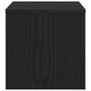 vidaXL Нощен шкаф 2 pcs Черен дъб 40 x 40 x 30 cm Инженерно дърво