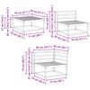 vidaXL Комплект дивани за открито 7 pcs Естествен