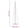 vidaXL Коледна елха конус, синя, 3000 LED, 230x800 см