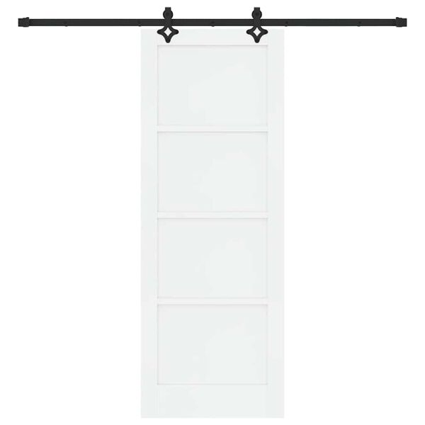 vidaXL Преплъзваща се врата ORKDAL Бяло 78 x 211 см